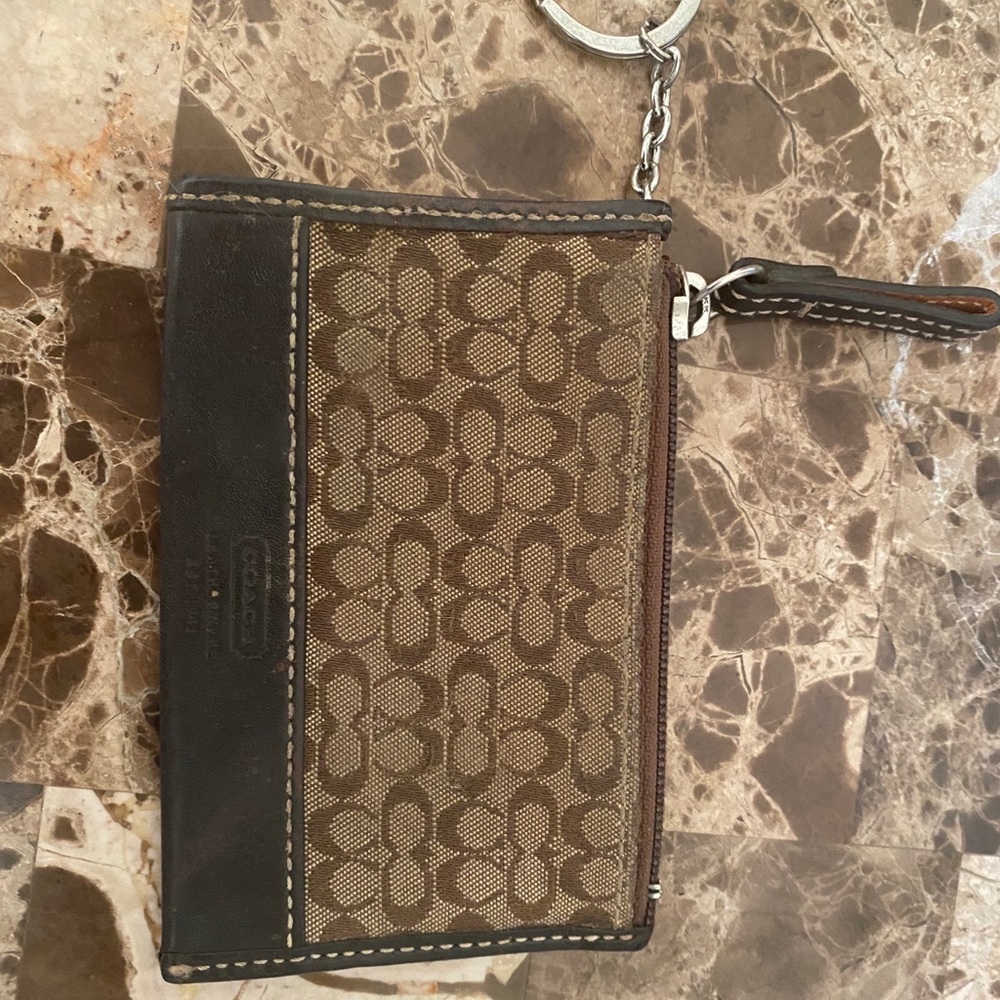 Coach mini wallet with credit card holder